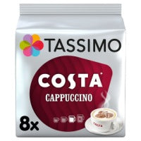 Tassimo Costa Cappuccino Coffee Pods 8 Servings - rana-trading-limited