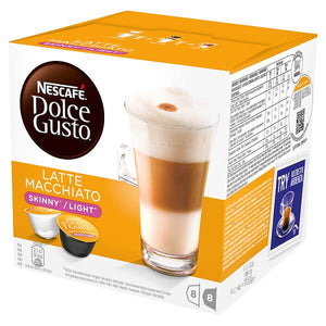 NESCAFE Dolce Gusto Skinny Latte Macchiato Coffee Pods 16 Capsules (3 boxes = 48 capsules) - rana-trading-limited