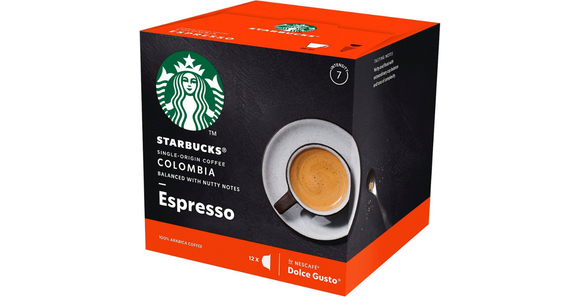 NESCAFÉ Dolce Gusto Starbucks Colombia Medium Roast Espresso Coffee Capsules 12