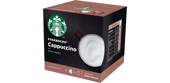 NESCAFÉ Dolce Gusto Starbucks Cappuccino Coffee Capsules 12 Pieces