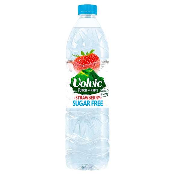 Volvic Touch of Fruit Sugar Free Strawberry Natural Flavoured Water 1.5L x 6